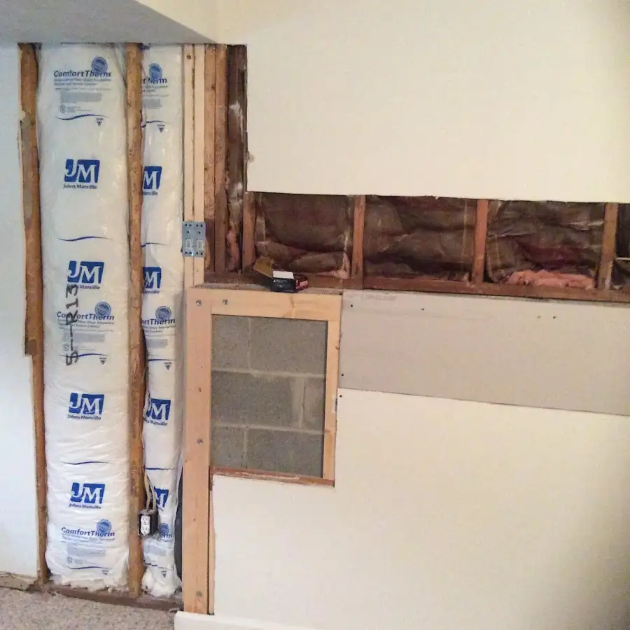 Wall insulation replacement during Contents Cleaning & Restoration in Sun City West